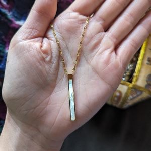 gold opal pendant necklace